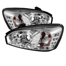 Chevrolet Malibu Spyder Projector Headlights - LED Halo - LED - Chrome - 444-CM04-HL-C