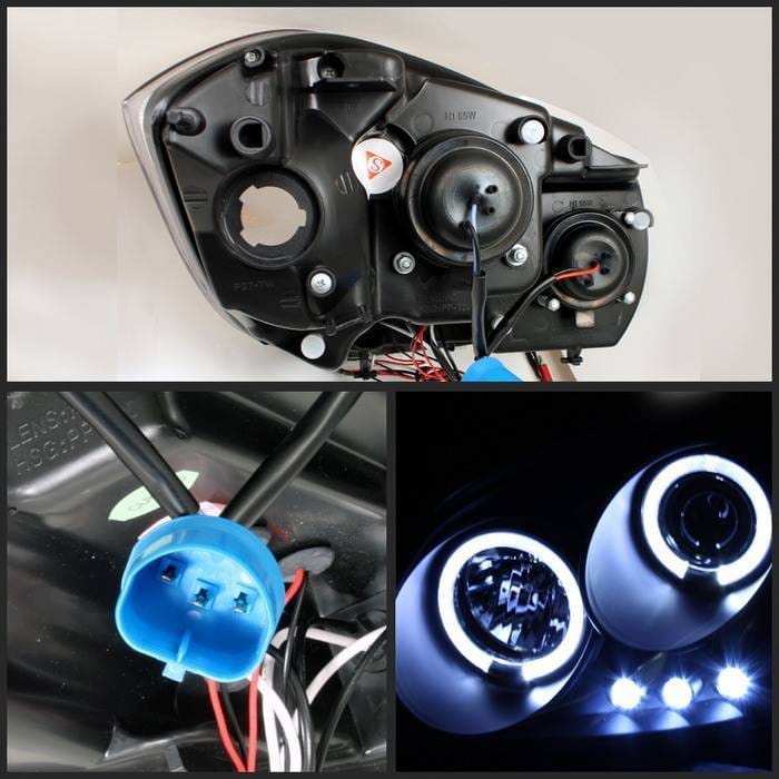 Chevrolet Cobalt Spyder Projector Headlights - LED Halo - LED - Black - 444-CCOB05-HL-BK thumbnail 2