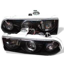 Chevrolet Blazer Spyder Projector Headlights - LED Halo - Black - 444-CS1098-BK