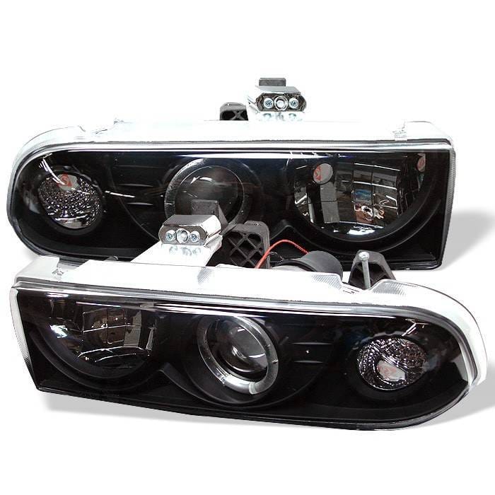 Chevrolet Blazer Spyder Projector Headlights - LED Halo - Black - 444-CS1098-BK