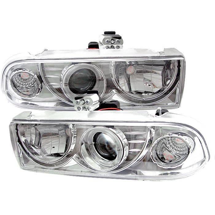 Chevrolet Blazer Spyder Projector Headlights - LED Halo - Chrome - 444-CS1098-C