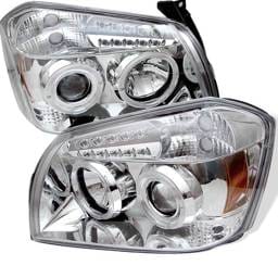 Dodge Magnum Spyder Projector Headlights - LED Halo - LED - Chrome - 444-DMAG05-LED-C
