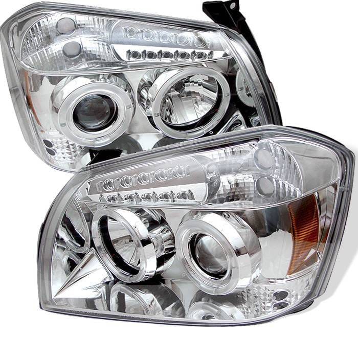Dodge Magnum Spyder Projector Headlights - LED Halo - LED - Chrome - 444-DMAG05-LED-C