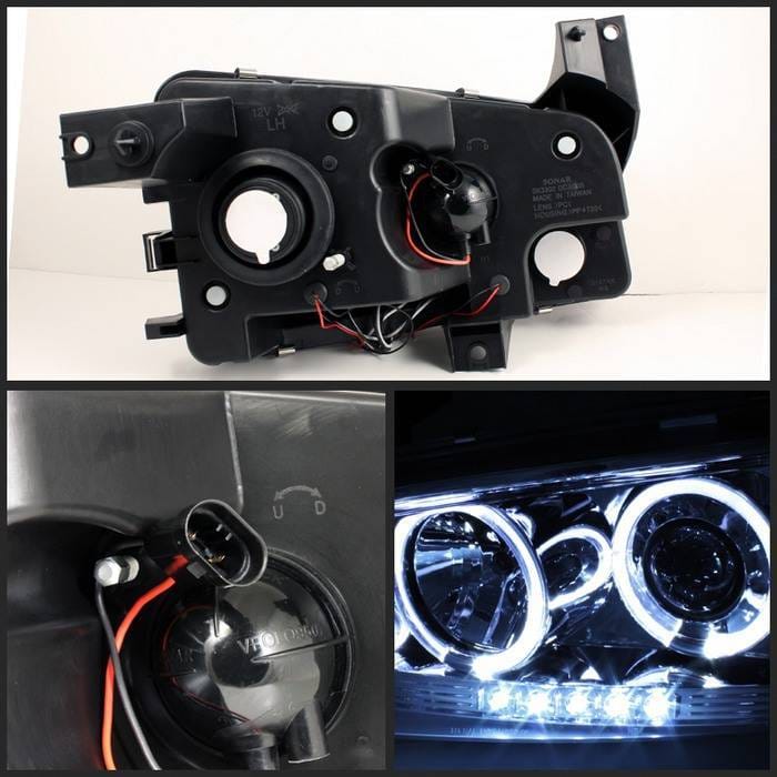 Dodge Charger Spyder Projector Headlights - LED Halo - LED - Chrome - 444-DCH05-LED-C thumbnail 2