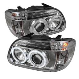 Ford Explorer Spyder Projector Headlights - CCFL Halo - Chrome - 1PC - 444-FEXP95-CCFL-1PC-C