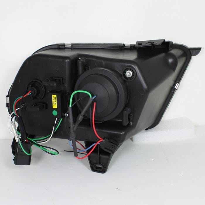 Ford Mustang Spyder Projector Headlights LED Halo - DRL - Chrome - 444-FM2010-DRL-C thumbnail 2