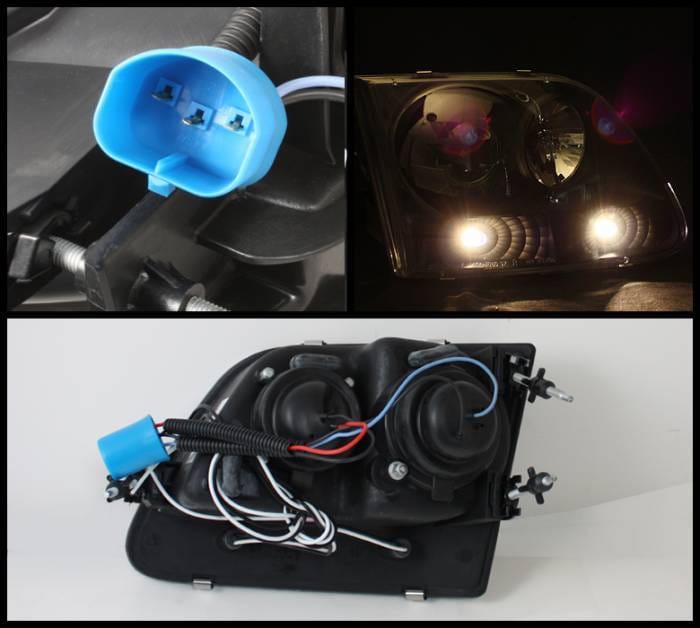Ford F150 Spyder Projector Headlights - Black - 444-FF15097-BK thumbnail 2