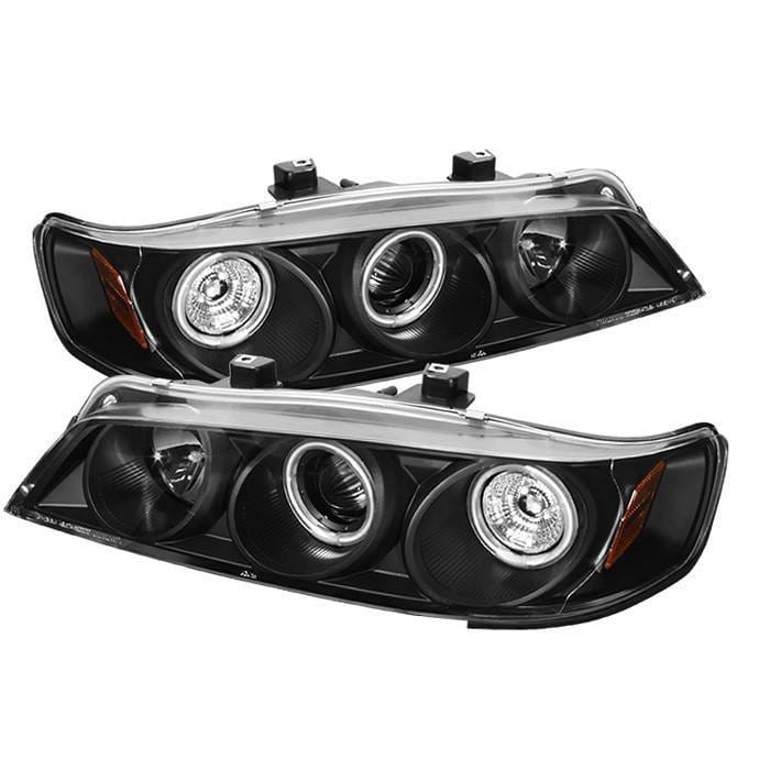 Honda Accord Spyder Projector Headlights - CCFL Halo - Black - 1PC - 444-HA94-CCFL-BK
