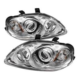 Honda Civic Spyder Projector Headlights - CCFL Halo - Chrome - 444-HC99-CCFL-C