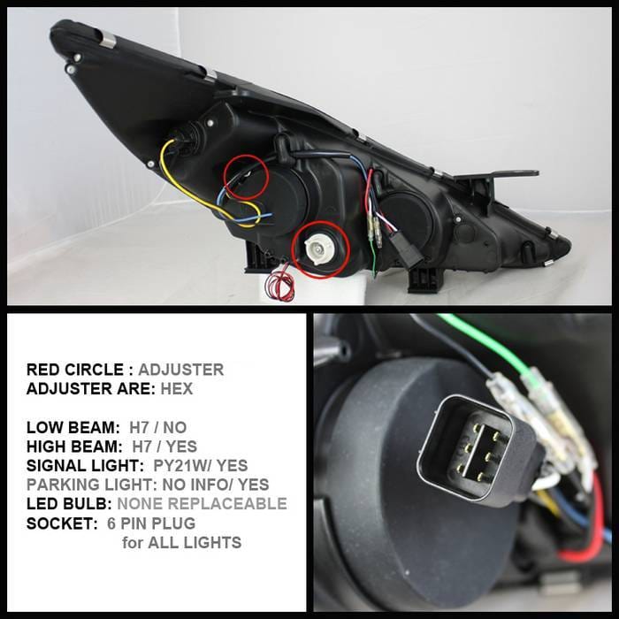 Hyundai Sonata Spyder Projector Headlights - LED Halo - DRL - Chrome - 444-HYSON11-DRL-C thumbnail 2