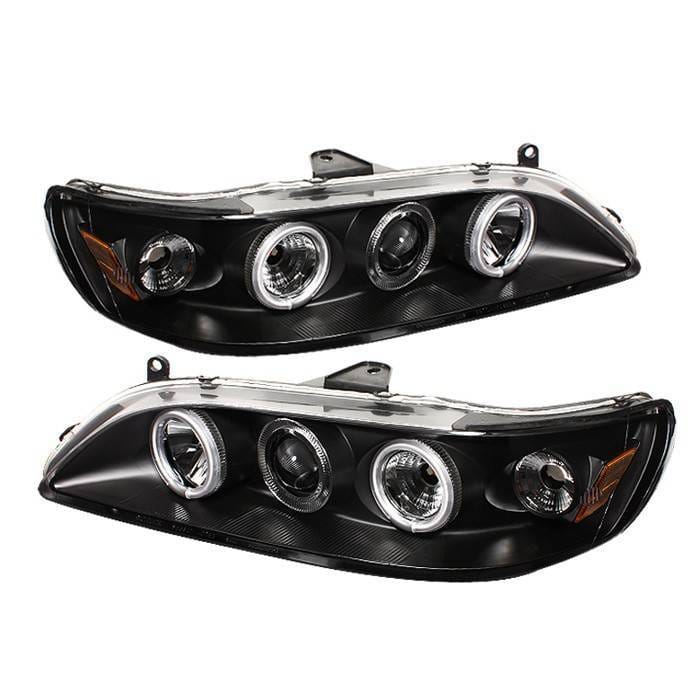 Honda Accord Spyder Projector Headlights - CCFL Halo - Black - 1PC - 444-HA98-CCFL-BK