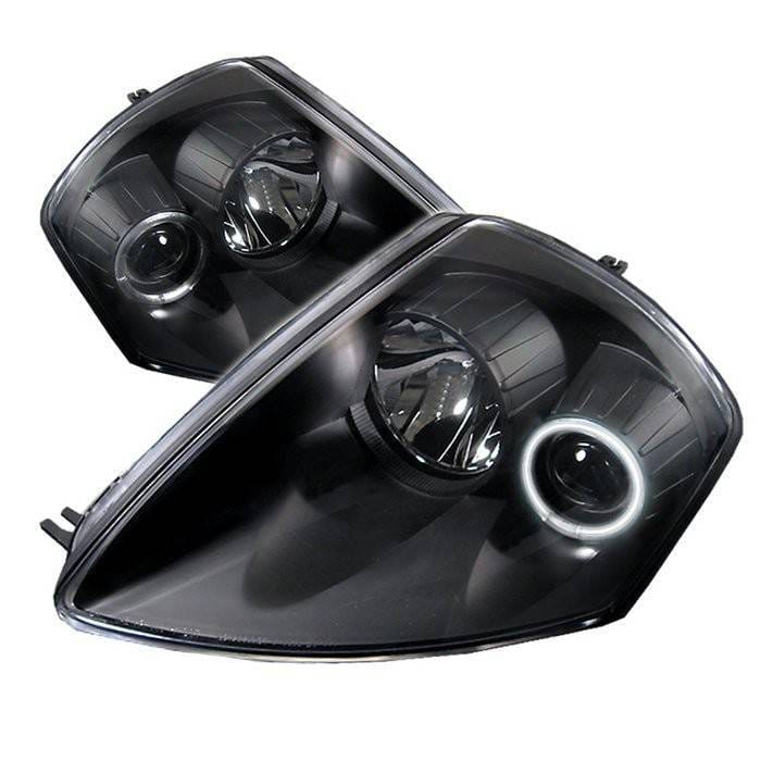Mitsubishi Eclipse Spyder Projector Headlights - LED Halo - Black - 444-ME00-CCFL-BK