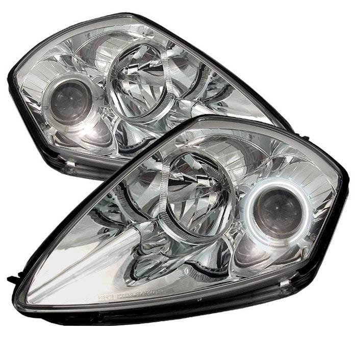 Mitsubishi Eclipse Spyder Projector Headlights - CCFL Halo - Chrome - 444-ME00-CCFL-C