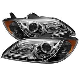 Mazda 3 4DR Spyder Projector Headlights - DRL - Chrome - 444-M304-DRL-C