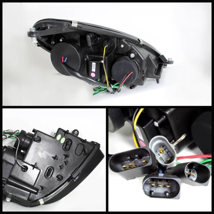 Mercedes-Benz SLK Spyder Projector Headlights - Xenon HID Model Only - DRL - Chrome - 444-MBSLK05-HID-DRL-C thumbnail 2