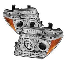 Nissan Pathfinder Spyder Projector Headlights - CCFL Halo - LED - Chrome - 444-NF05-CCFL-C