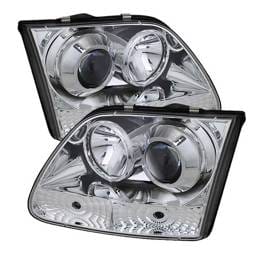 Nissan Frontier Spyder Projector Headlights - LED Halo - LED - Black - 444-NF05-HL-BK