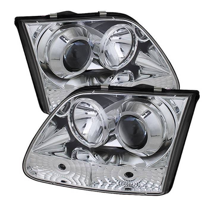Nissan Frontier Spyder Projector Headlights - LED Halo - LED - Black - 444-NF05-HL-BK