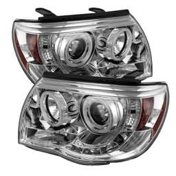 Toyota Tacoma Spyder Projector Headlights - CCFL Halo - LED - Chrome - 444-TT05-CCFL-C