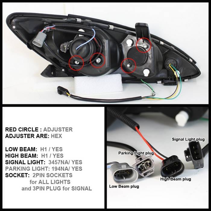 Toyota Camry Spyder Projector Headlights - DRL LED - Chrome - 444-TCAM02-DRL-C thumbnail 2