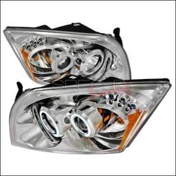 Dodge Caliber Spec-D CCFL Halo Projector Headlights - Chrome - 4LHP-CAL06-KS