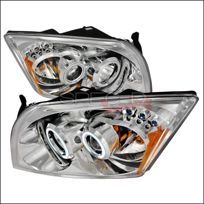 Dodge Caliber Spec-D CCFL Halo Projector Headlights - Chrome - 4LHP-CAL06-KS