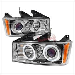 GMC Canyon Spec-D CCFL Halo Projector Headlights - Chrome - 4LHP-COL04B-KS