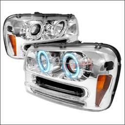 Chevrolet Trail Blazer Spec-D CCFL Halo Projector Headlights - Chrome - 4LHP-TBLZ02-KS