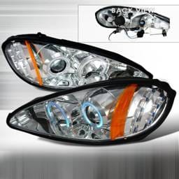 Pontiac Grand Am Spec-D CCFL Halo Projector Headlights - Chrome - 4LHP-GAM99-KS