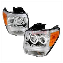 Dodge Nitro Spec-D CCFL Halo Projector Headlights - Chrome - 4LHP-NIT07-KS