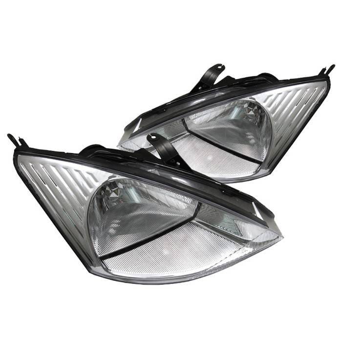 Ford Focus Spyder Crystal Headlights - Chrome - HD-JH-FF00-C