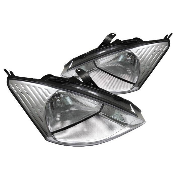 Ford Focus Spyder Crystal Headlights - Chrome - HD-JH-FF00-C