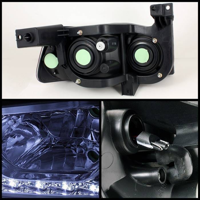 Dodge Charger Spyder LED Crystal Headlights - Chrome - 1PC - HD-ON-DCH05-1PC-LED-C thumbnail 2