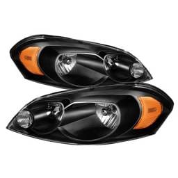 Chevrolet Monte Carlo Spyder Crystal Headlights - Black - HD-ZO-CHIP06-AM-BK