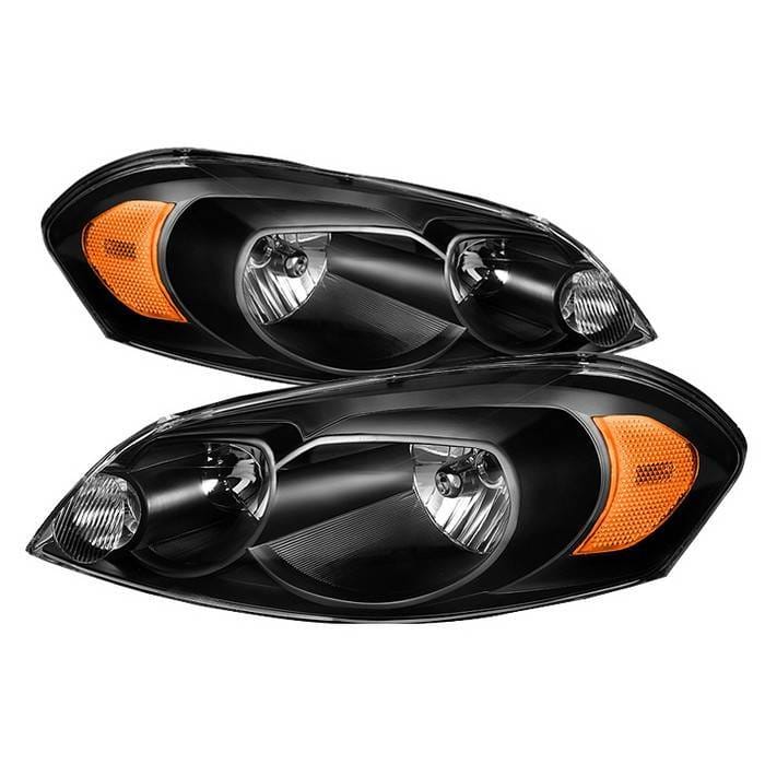 Chevrolet Monte Carlo Spyder Crystal Headlights - Black - HD-ZO-CHIP06-AM-BK