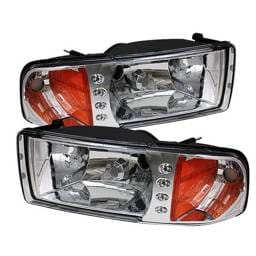 Dodge Ram Spyder Crystal Headlights - Chrome - 1PC - HD-ZO-DR94-1PC-C
