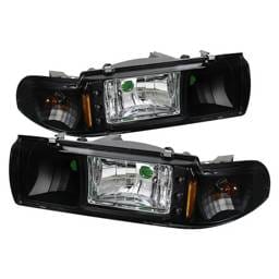 Chevrolet Caprice Spyder LED Crystal Headlights - Black - 1PC - HD-ON-CCP91-1PC-LED-BK