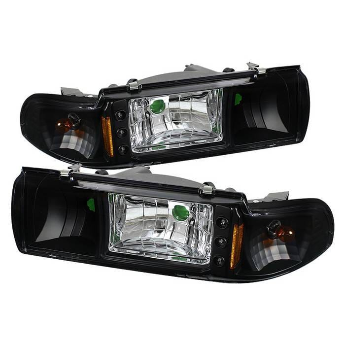 Chevrolet Impala Spyder LED Crystal Headlights - Black - 1PC - HD-ON-CCP91-1PC-LED-BK