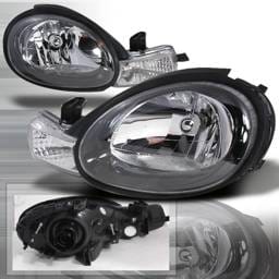 Dodge Neon Spec-D Crystal Housing Headlights - Black - LH-NEO00JM-KS