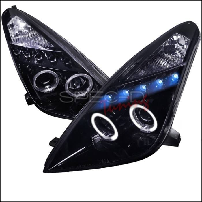 Toyota Celica Spec-D Black Housing Projector - Smoked Lens Gloss - LHP-CEL00G-TM