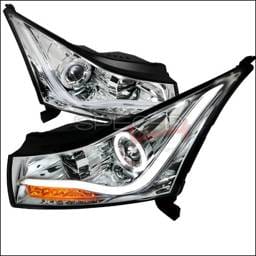 Chevrolet Cruze Spec-D LED Halo Projector Headlight - Chrome - LHP-CRU11-TM