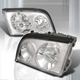 Mercedes-Benz S Class Spec-D Crystal Housing Headlights - Chrome - LH-BW14092-KS