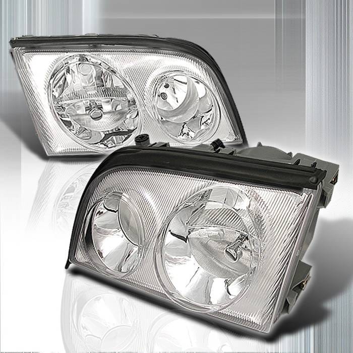 Mercedes-Benz S Class Spec-D Crystal Housing Headlights - Chrome - LH-BW14092-KS