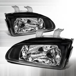 Ford E-Series Spec-D Crystal Housing Headlights - Chrome - LH-ECON92-KS