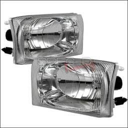 Ford F250 Spec-D Crystal Housing Headlights - Chrome - LH-F25099-APC