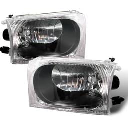 Ford F250 Spec-D Crystal Housing Headlights - Black - LH-F25099JM-APC