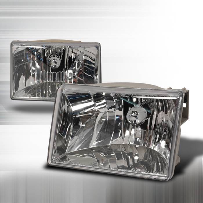 Jeep Grand Cherokee Spec-D Crystal Housing Headlights - Chrome - LH-GKEE93-KS