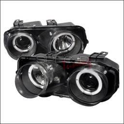Acura Integra Spec-D Dual Halo Projector Headlights - Black - LHP-INT94JM-WJ