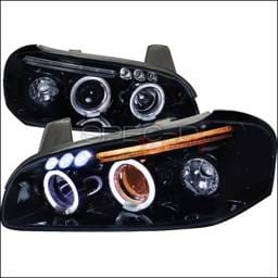 Nissan Maxima Spec-D Projector Headlight Gloss - Black Housing - Smoke Lens - LHP-MAX00G-TM
