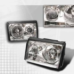 Ford Mustang Spec-D Projector Headlights - Chrome - LHP-MST87-APC